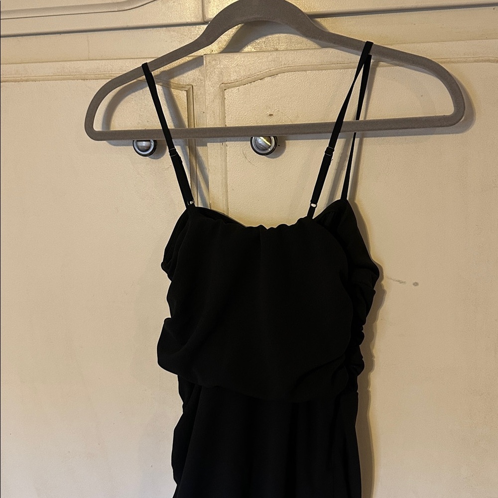 Abercrombie & Fitch Ruched Front Cut Out Assymetrical Midi Dress NWT - Picture 9 of 11